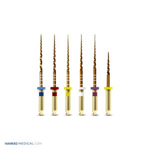 فایل‌ روتاری گلد پک هامرز NiTi SUPER-Files - d-super-file-denco-gold-size-f1-25mm-blister